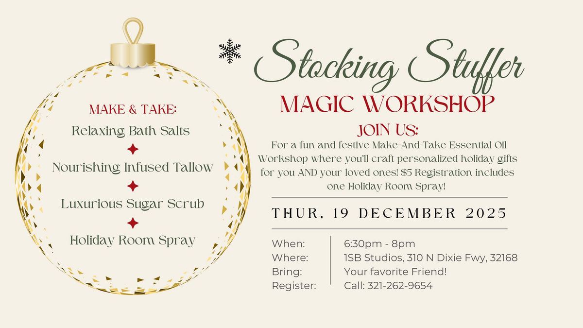 Stocking Stuffer Make and Take Workshop