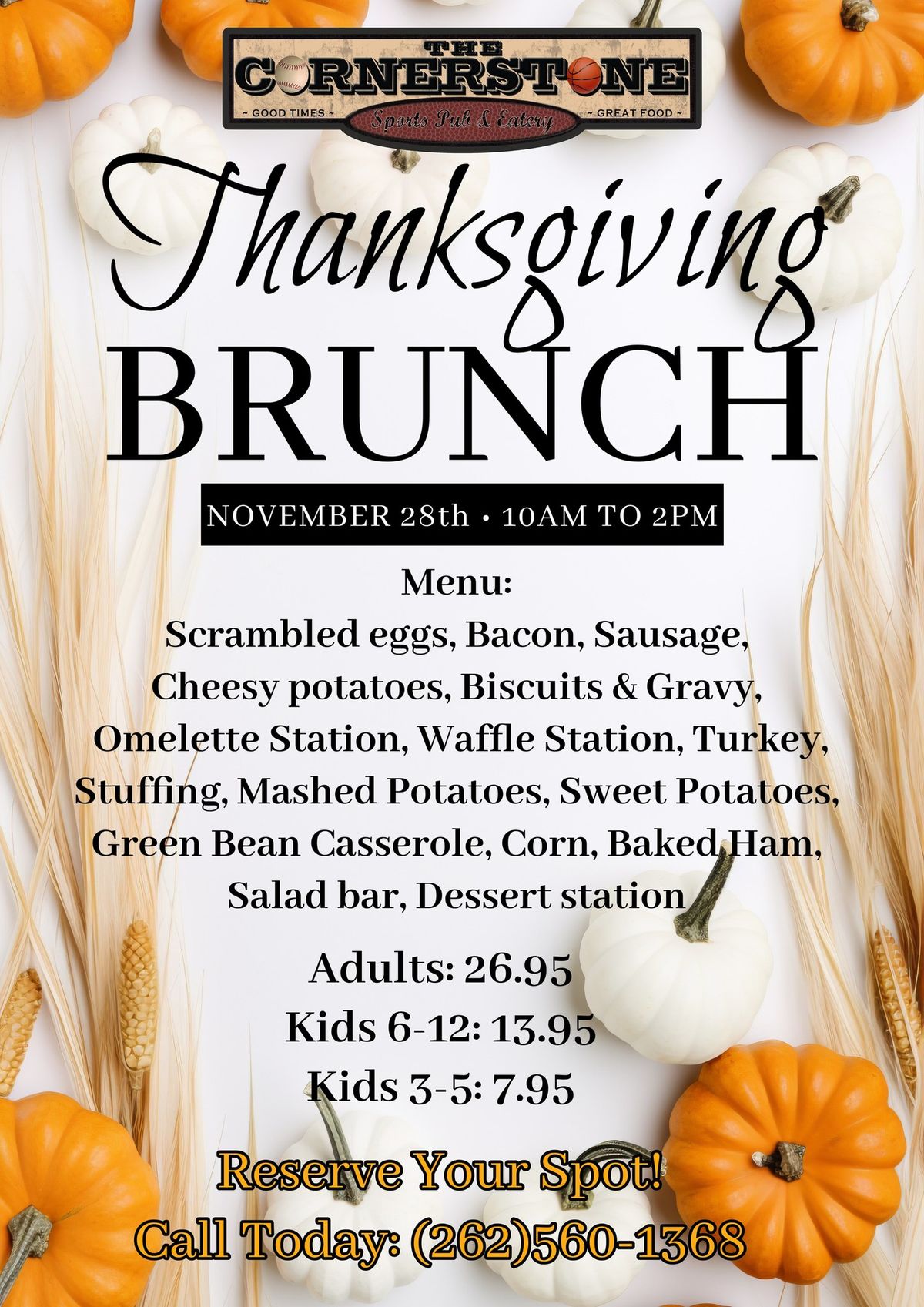 \ud83e\udd83\ud83e\udd83\ud83e\udd83Thanksgiving Day Brunch\ud83e\udd83\ud83e\udd83\ud83e\udd83 