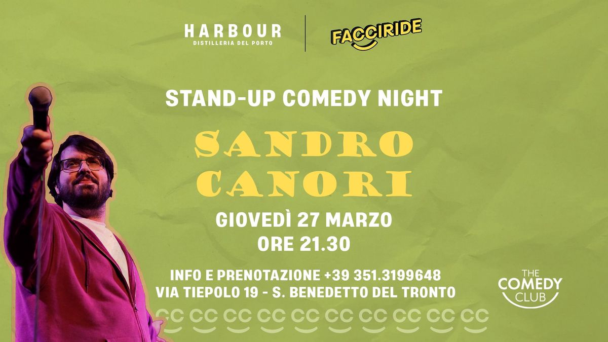 \ud83d\udcdf SANDRO CANORI | standup comedy night @ HARBOUR \ud83e\udd43\ud83d\udcdf