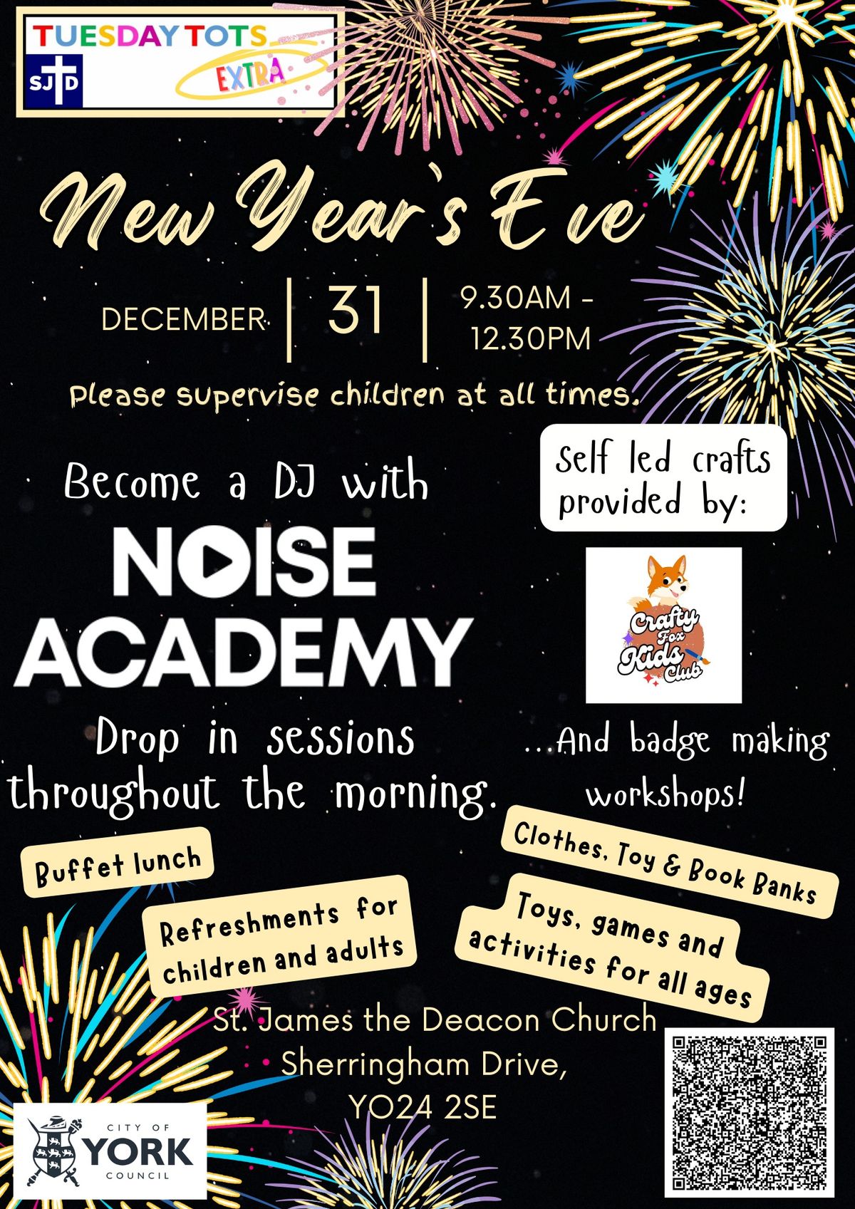 Tuesday Tots Extra - New Year's Eve!!!