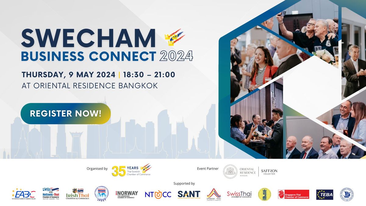 Grab this chance to join the SweCham Business Connect in May! 