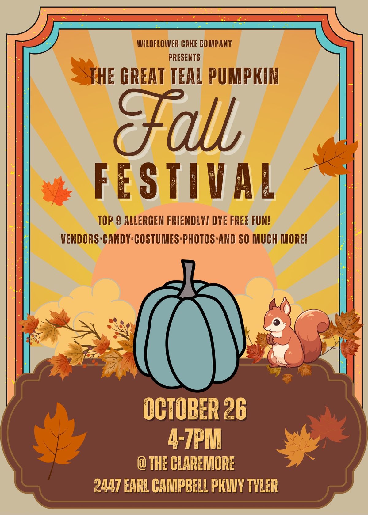 The Great Teal Pumpkin Fall Festival