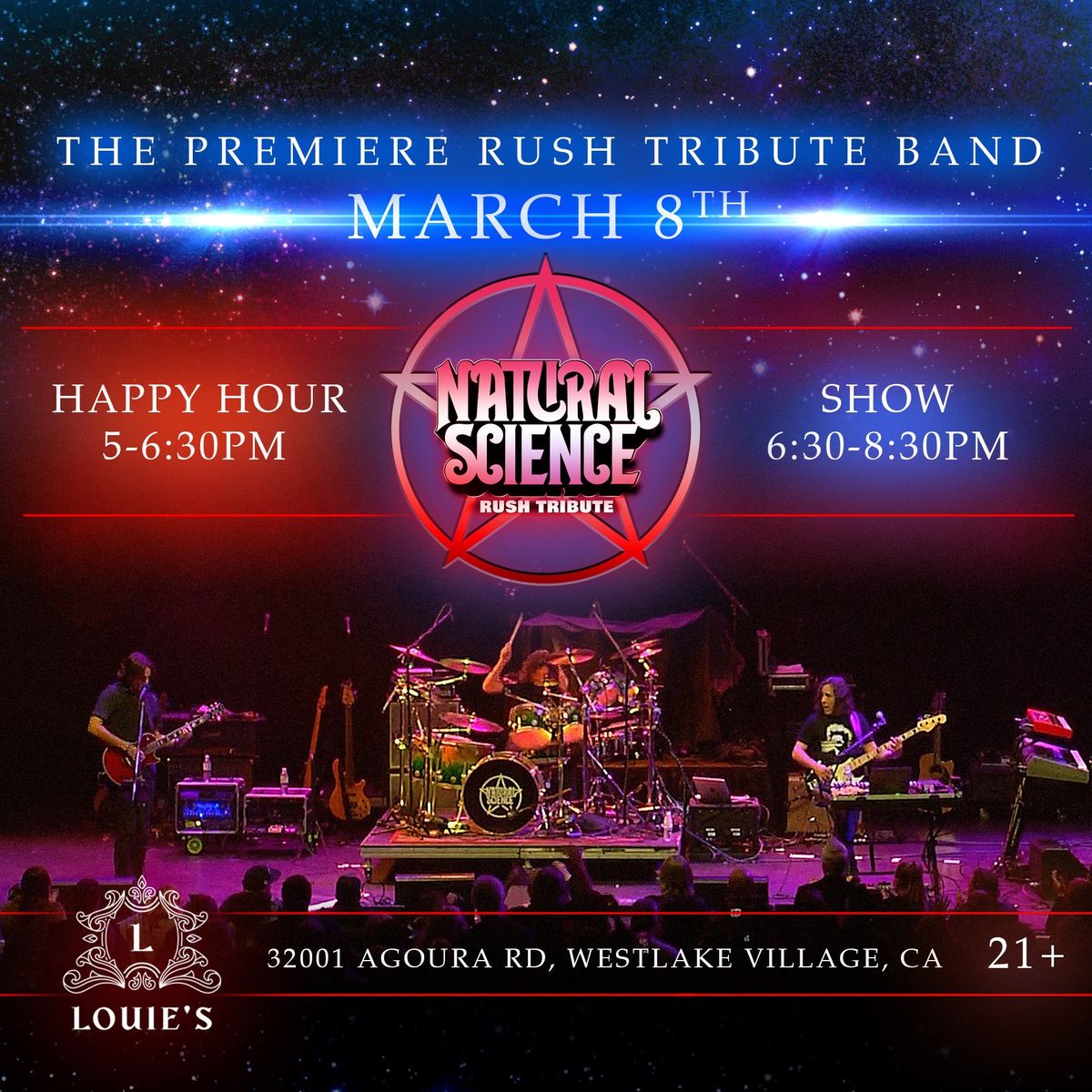 Saturday Nights Rock at Louie's - Natural Science - A Rush Tribute 