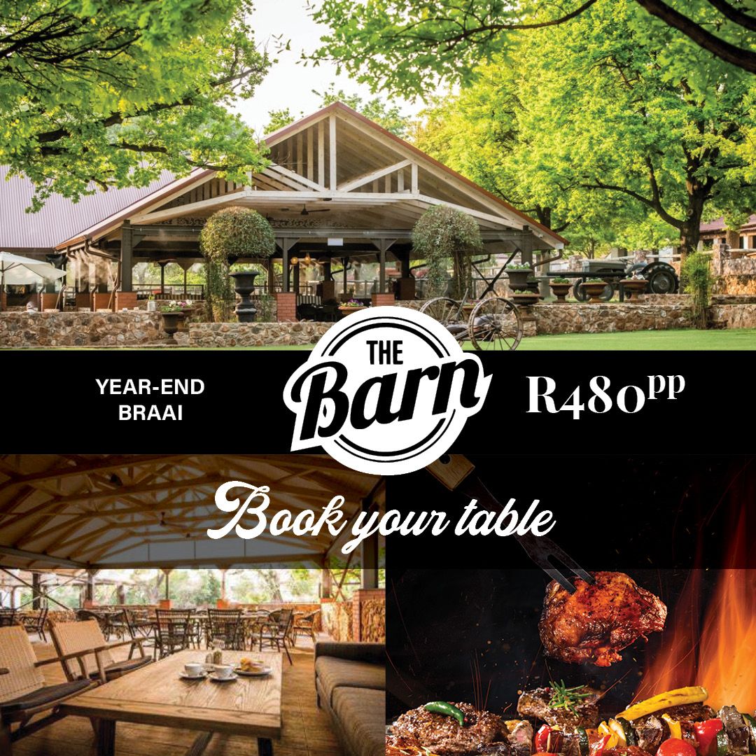 Year-end Braai \u2013 Book a table @ The Barn Restaurant 