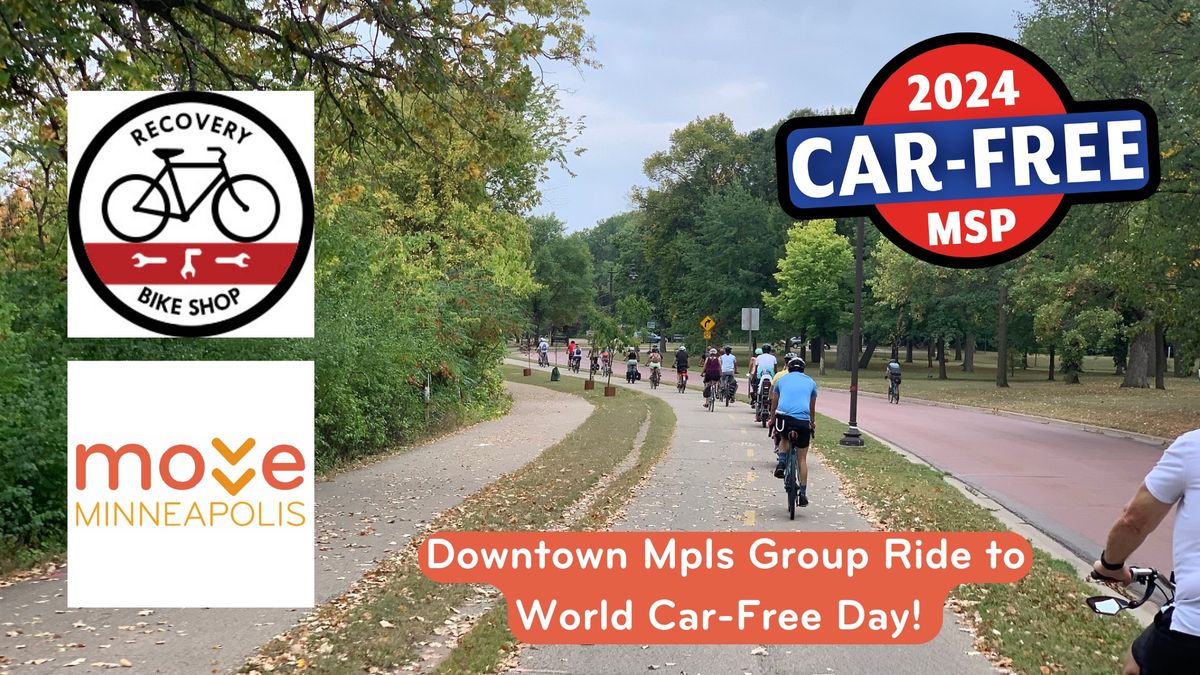 Downtown Mpls Group Ride to World Car-Free Day