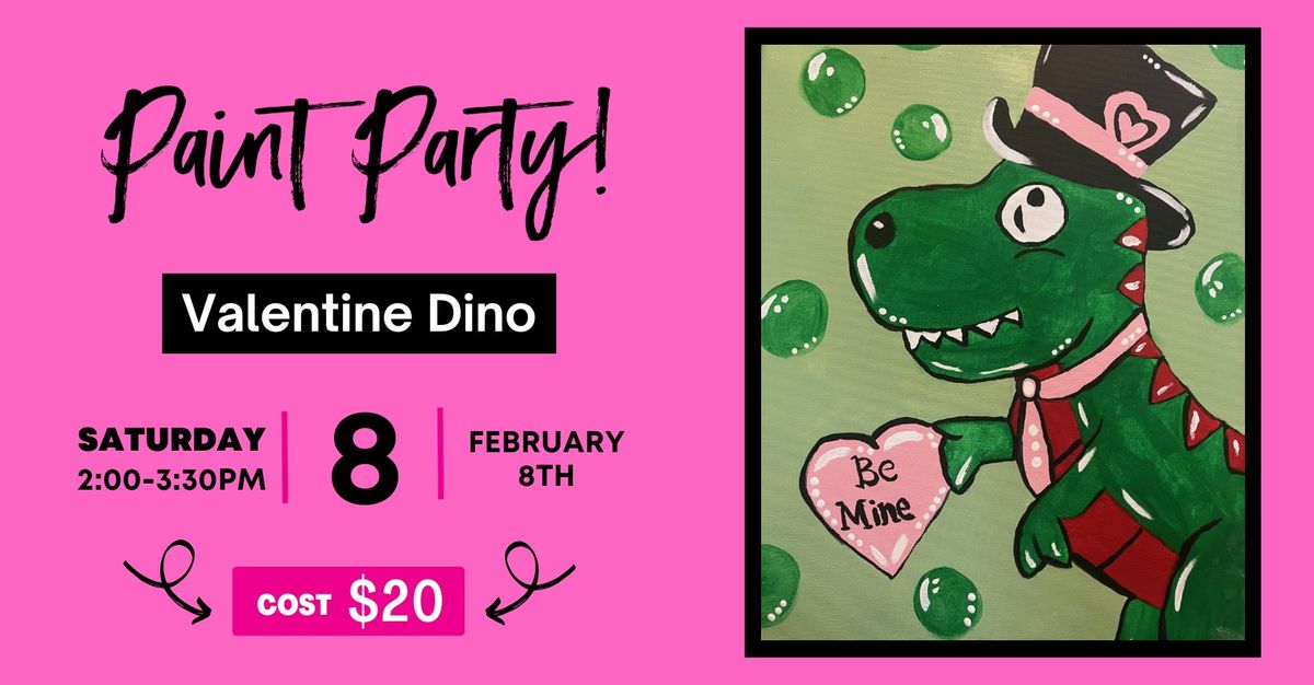 Valentine Dino Paint Party