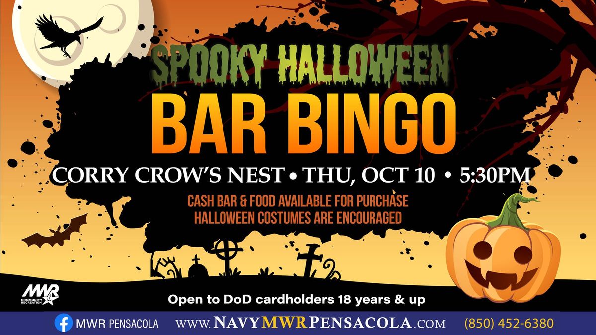 Spooky Halloween Bar Bingo