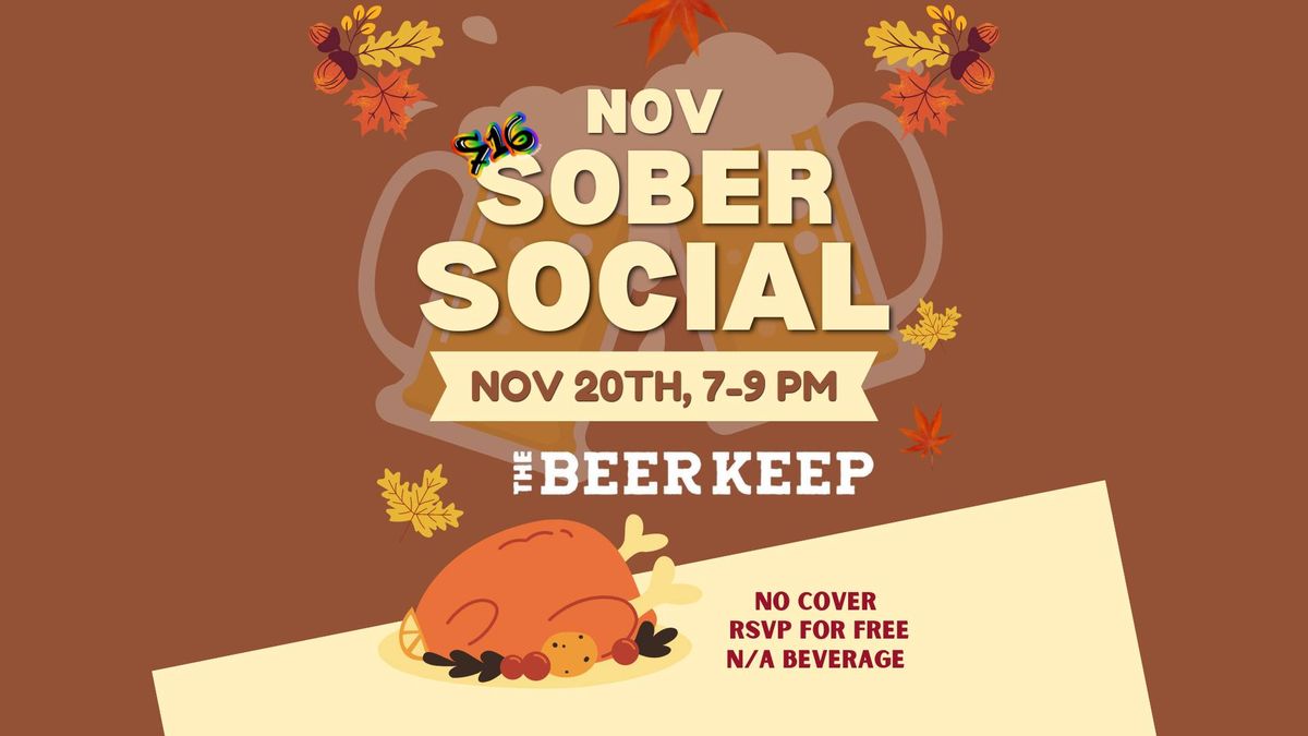 Nov Sober Social: The Beer Keep