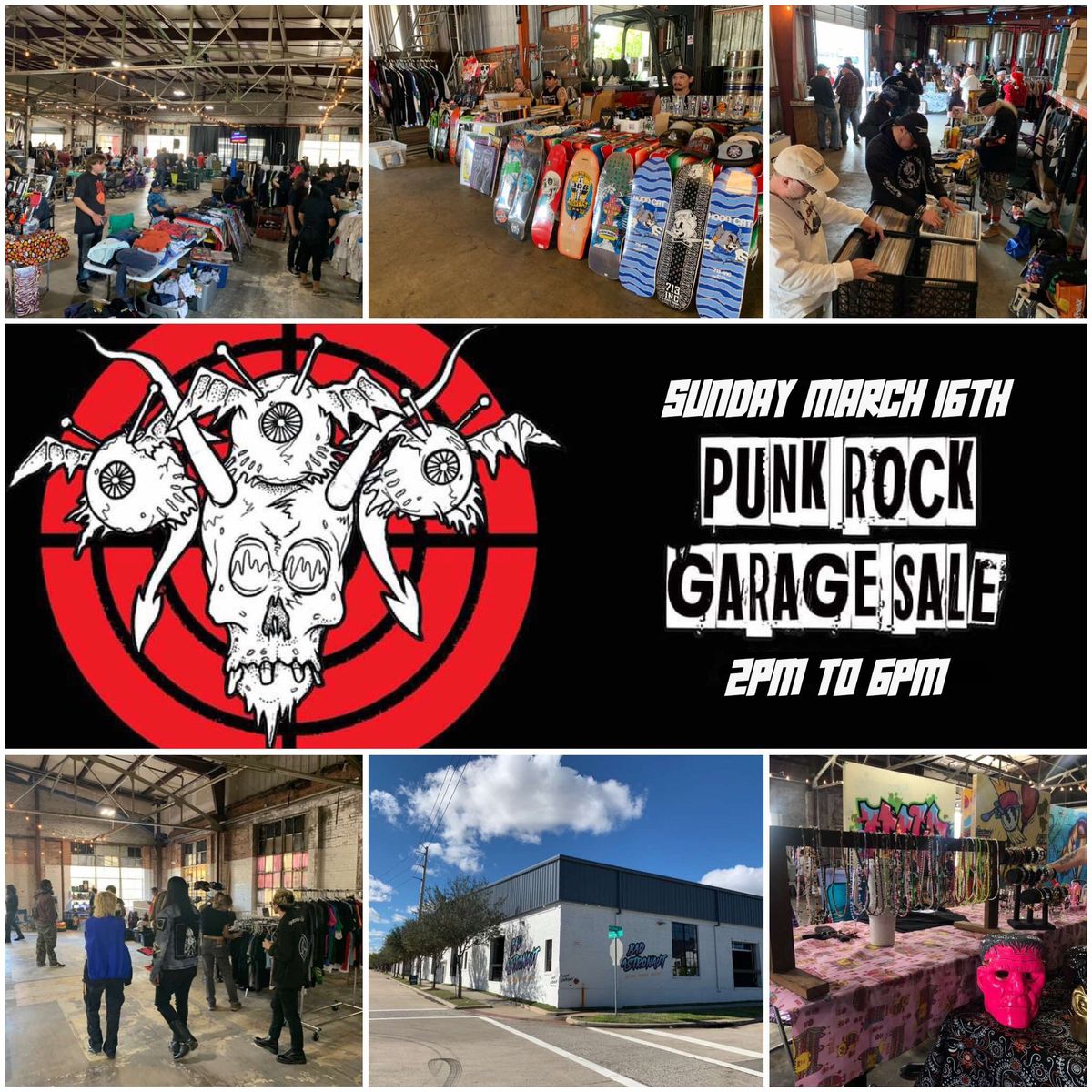 Punk Rock Garage Sale MARCH at Bad Astronaut INDOOR MARKET!