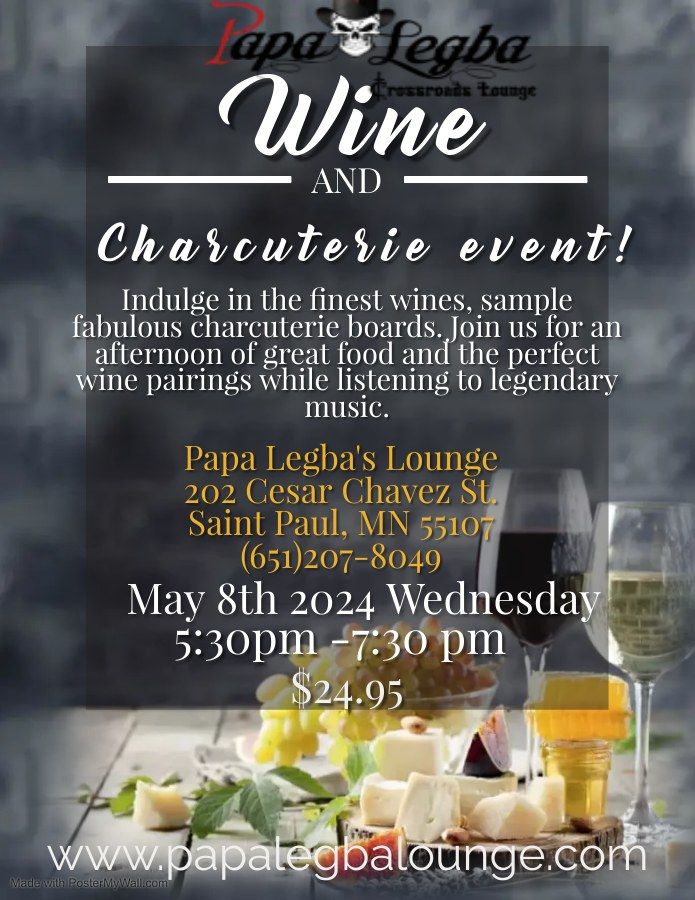 Papa Legba's Wine Tasting and Charcuterie Event