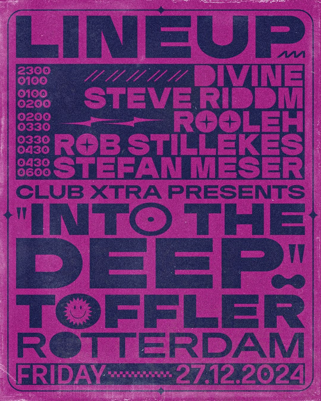 Club Xtra presents "Into the Deep" @ Toffler in Rotterdam