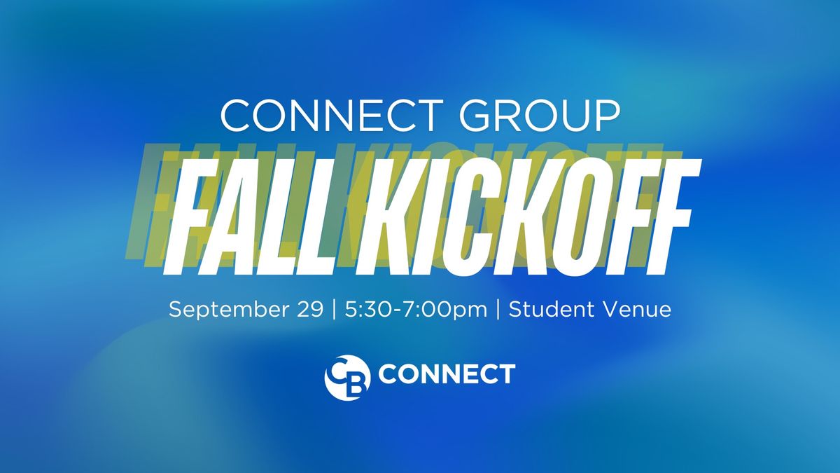 Connect Group Fall Kickoff