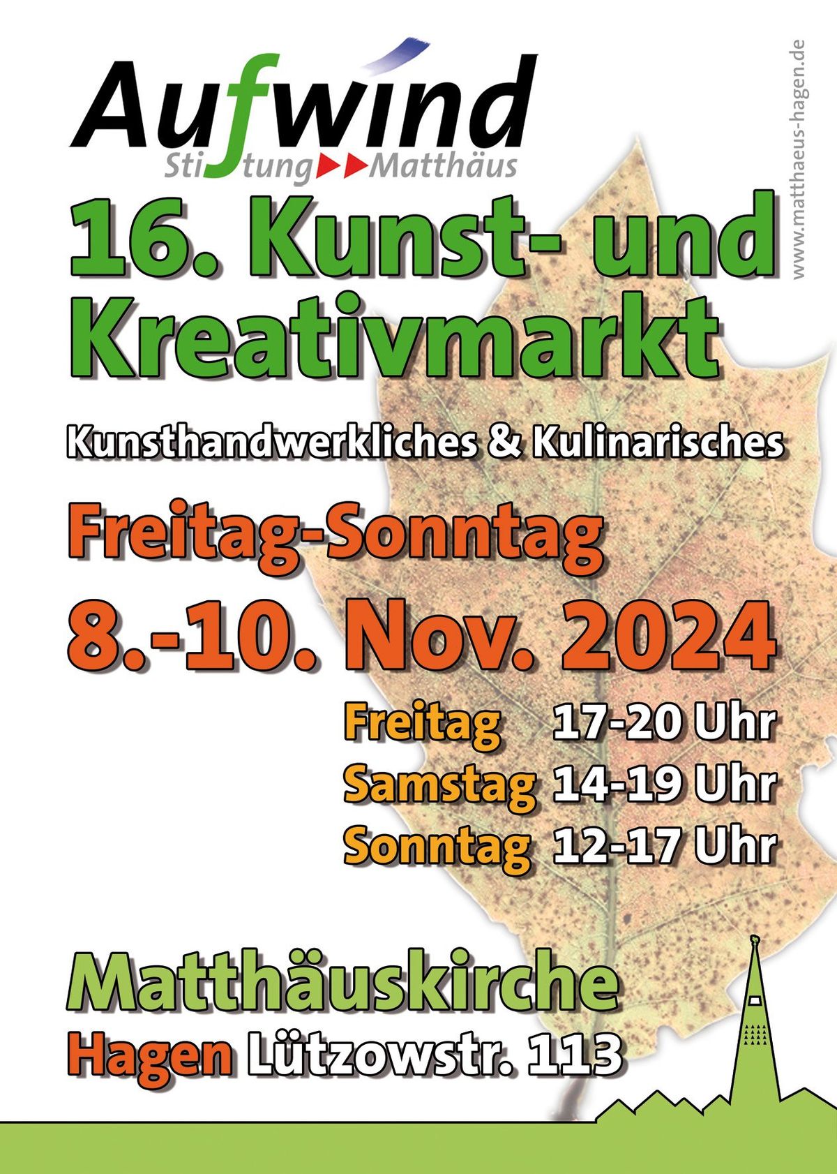 16. Aufwind-Kunst-und-Kreativmarkt in der Matth\u00e4uskirche Hagen