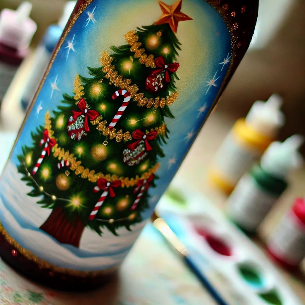 Jingle & Paint: A Festive Bottle Painting Experience