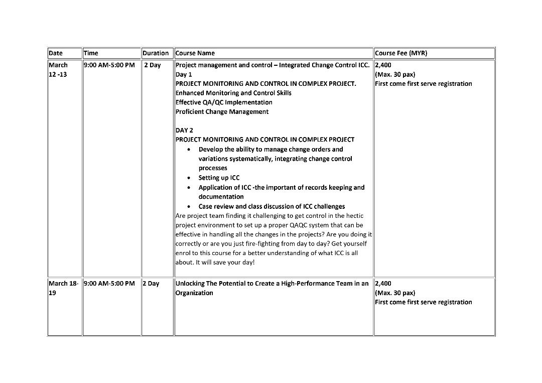 Upcoming Course on Integrated Change Control System