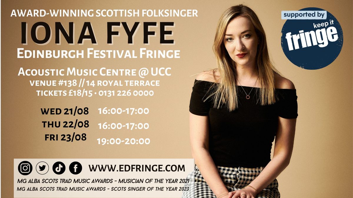 Iona Fyfe at Edinburgh Fringe (Night 3)