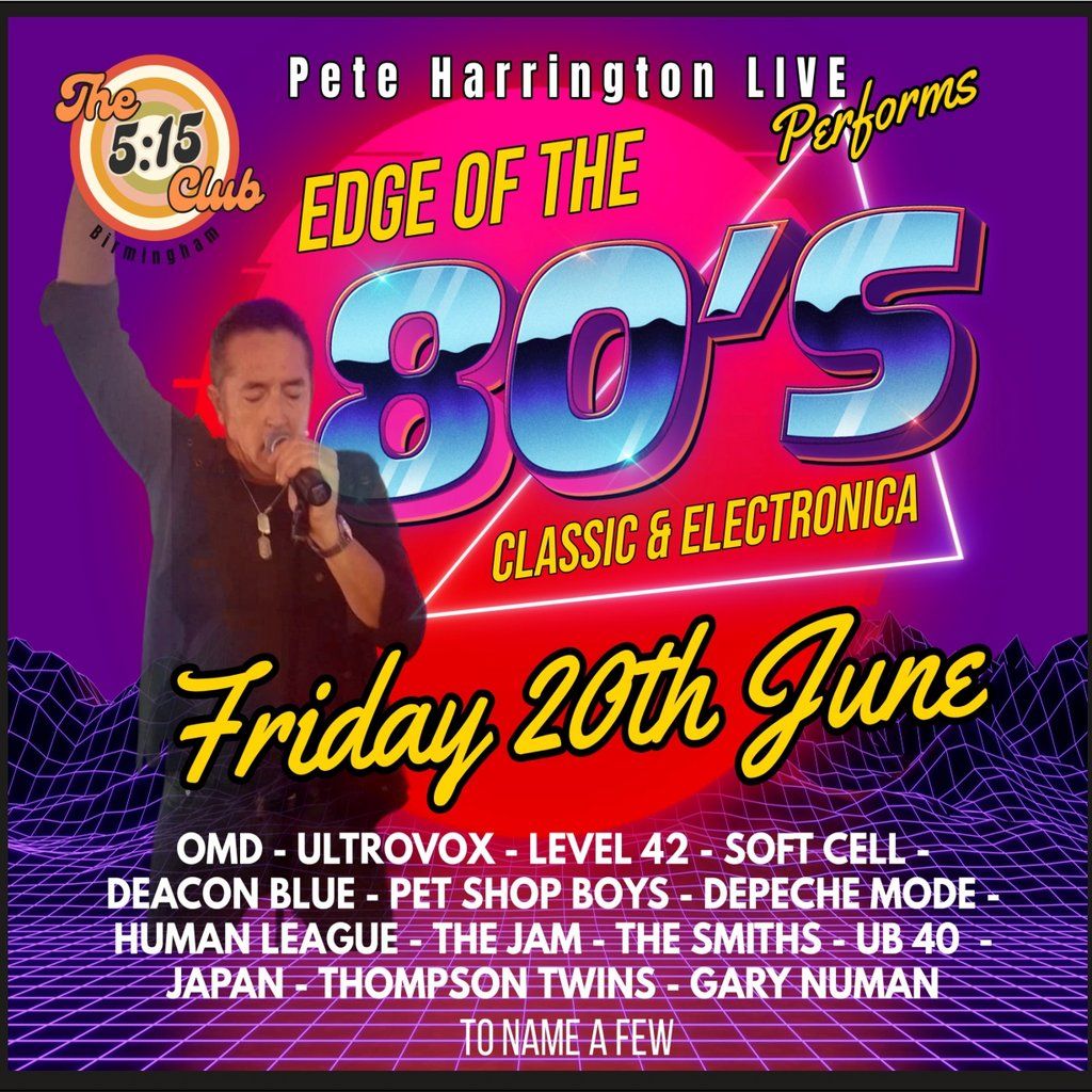 Pete Harrington Live Performs The 80's