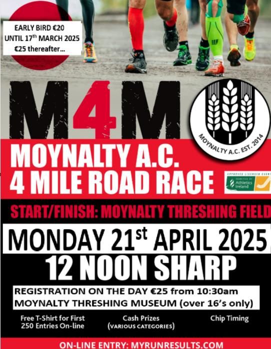 Moynalty AC M4M - 4 Mile Road Race