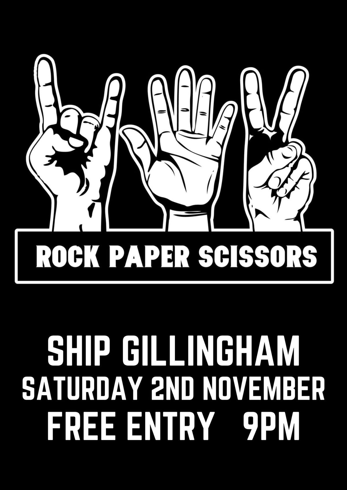 ROCK PAPER SCISSORS - SHIP GILLINGHAM