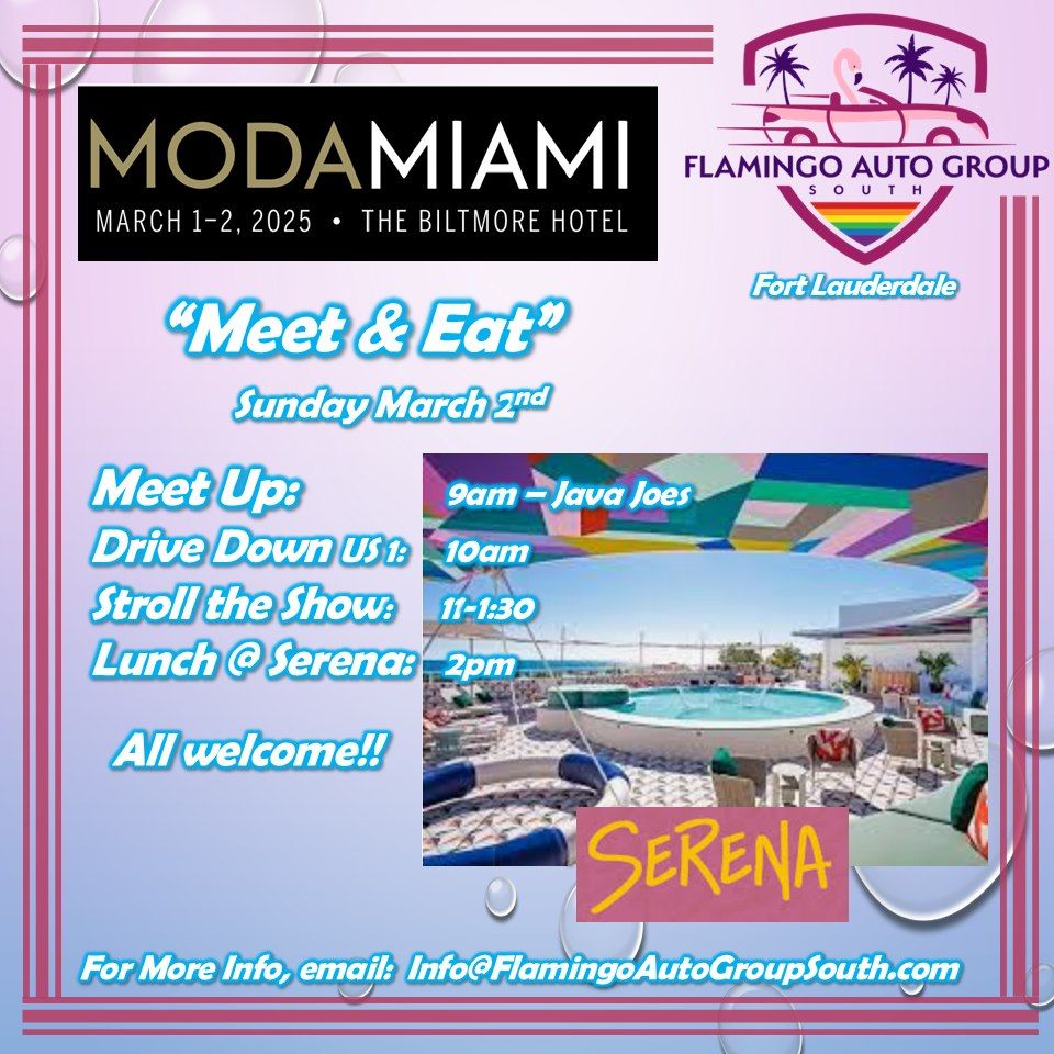 Moda Miami Show - February Cars and Coffee March 2, 2025