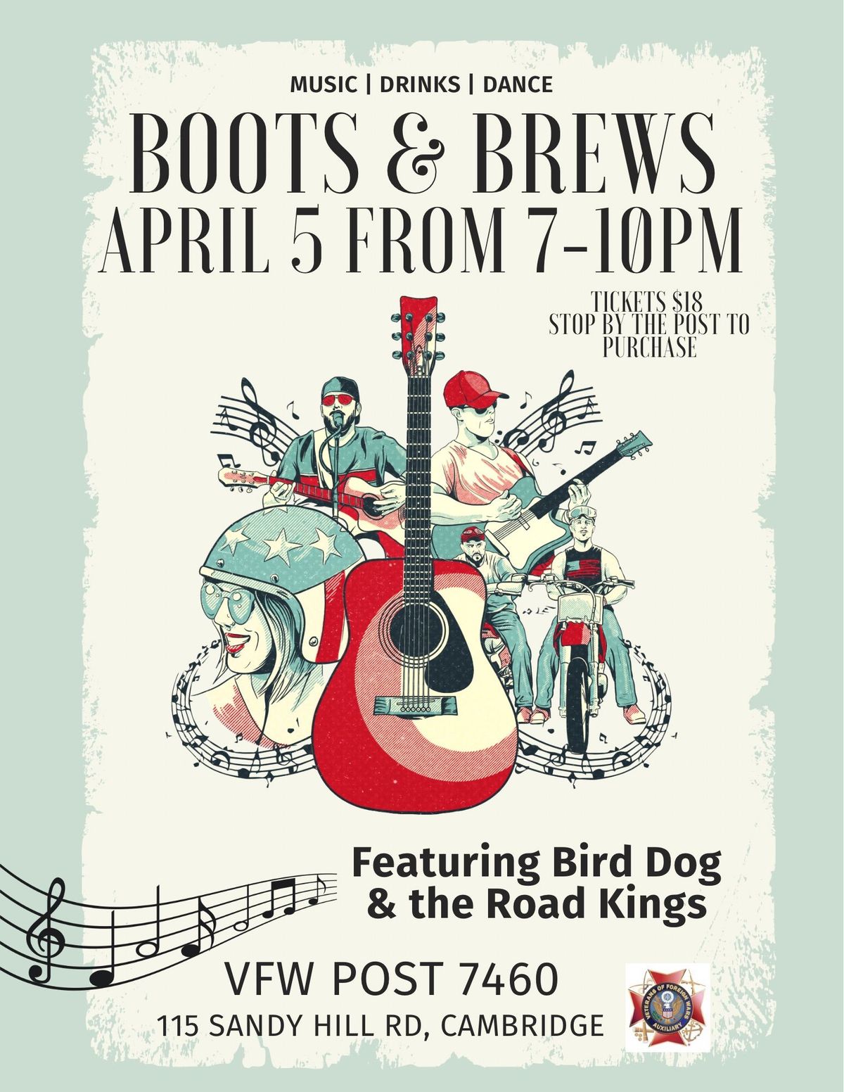 Boots and Brews w\/ Bird Dog and the Road Kings