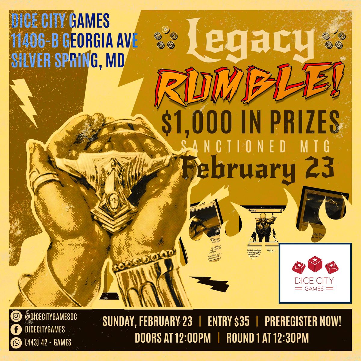 Magic "Legacy Rumble" V -- A Competitive Tournament with $1,000 in Prizes!