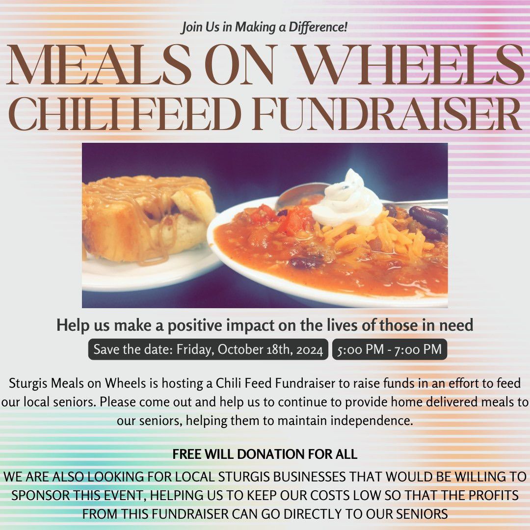 Sturgis Meals on Wheels Chili Feed!