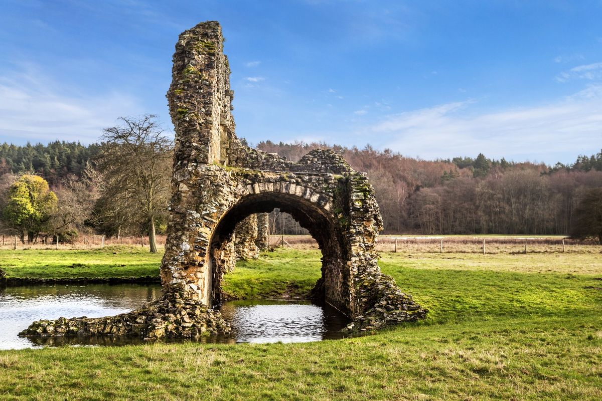 HIKE 21km Abbeys, Woodlands, Witches Caves & Country Houses of River Wey