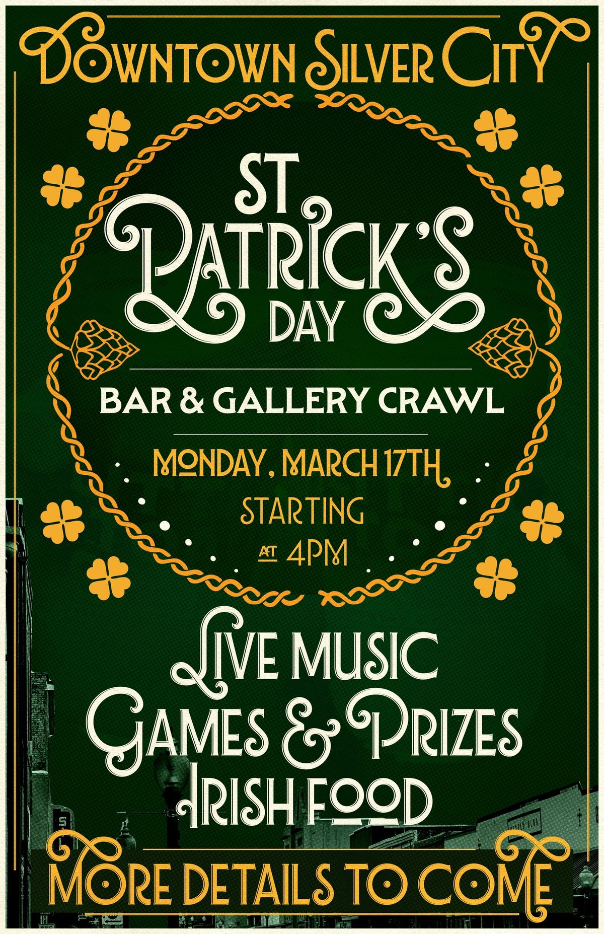 Downtown Silver City St. Paddy's Day Bar & Gallery Crawl