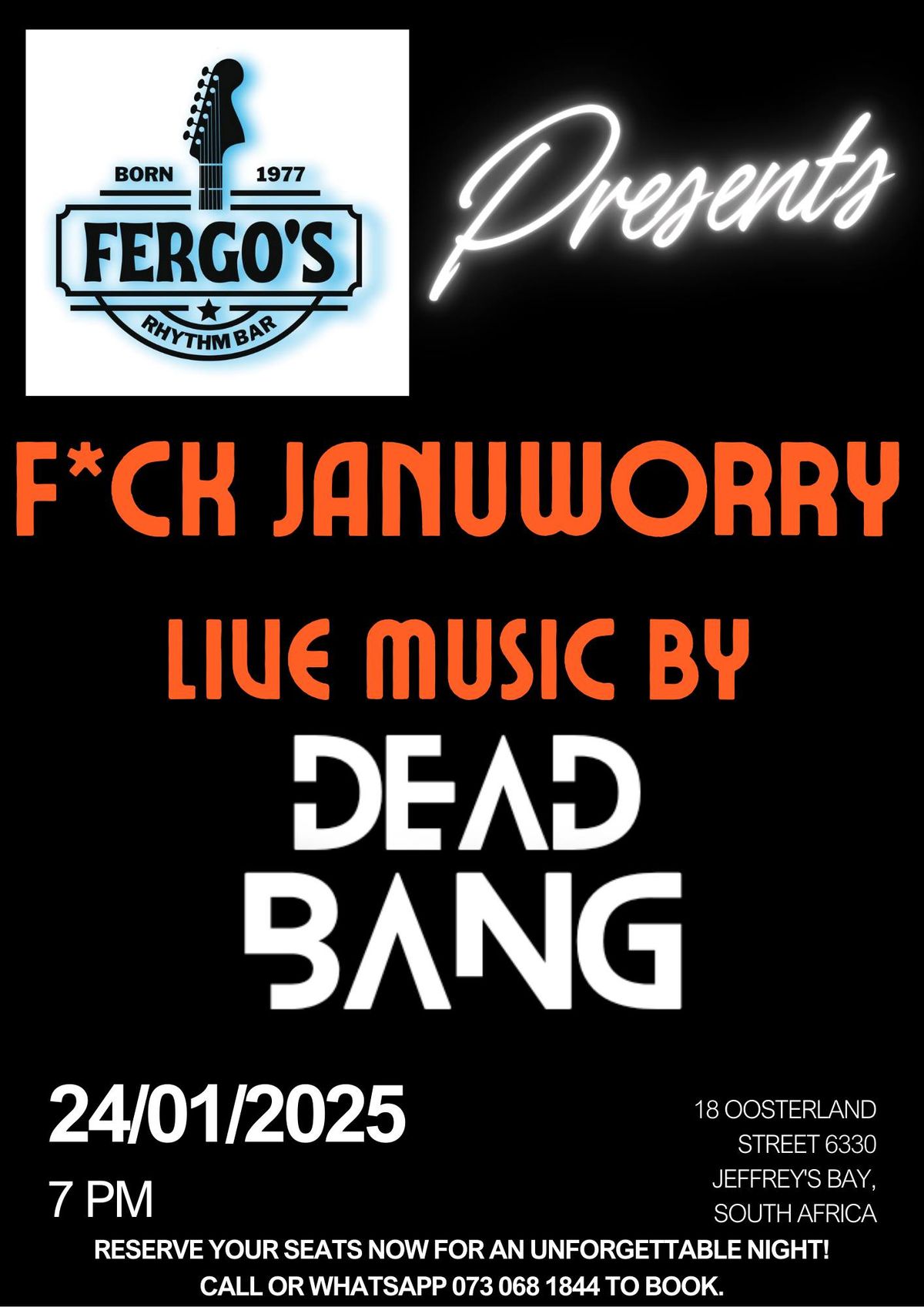 DeadBang Live @ Fergo's Rhythm Bar