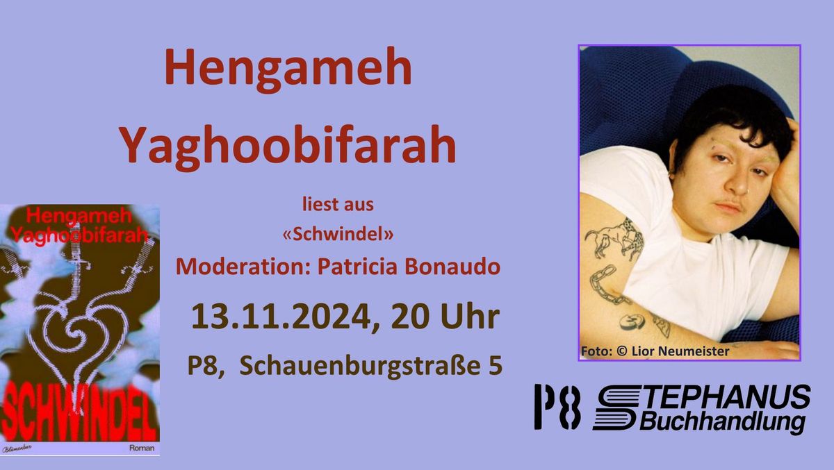 Hengameh Yaghoobifarah liest aus \u00bbSchwindel\u00ab