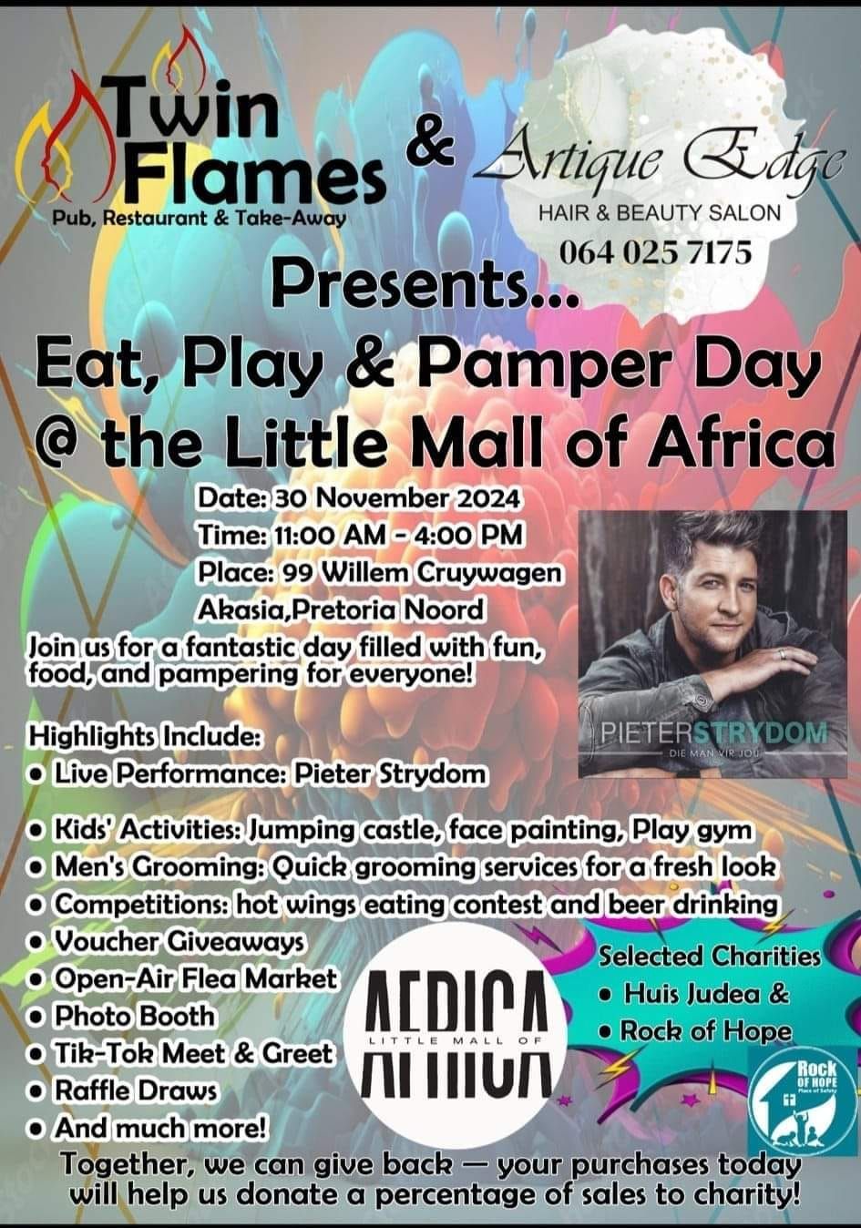 Eat Play and Pamper day