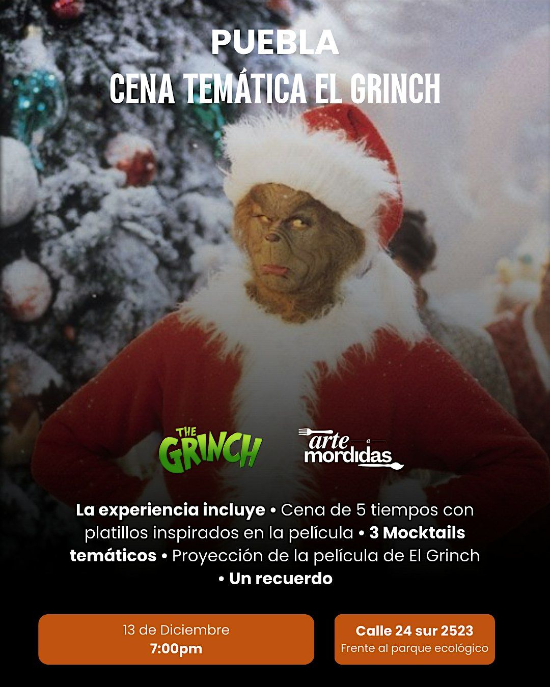 Cena Tem\u00e1tica de EL GRINCH by Arte a Mordidas