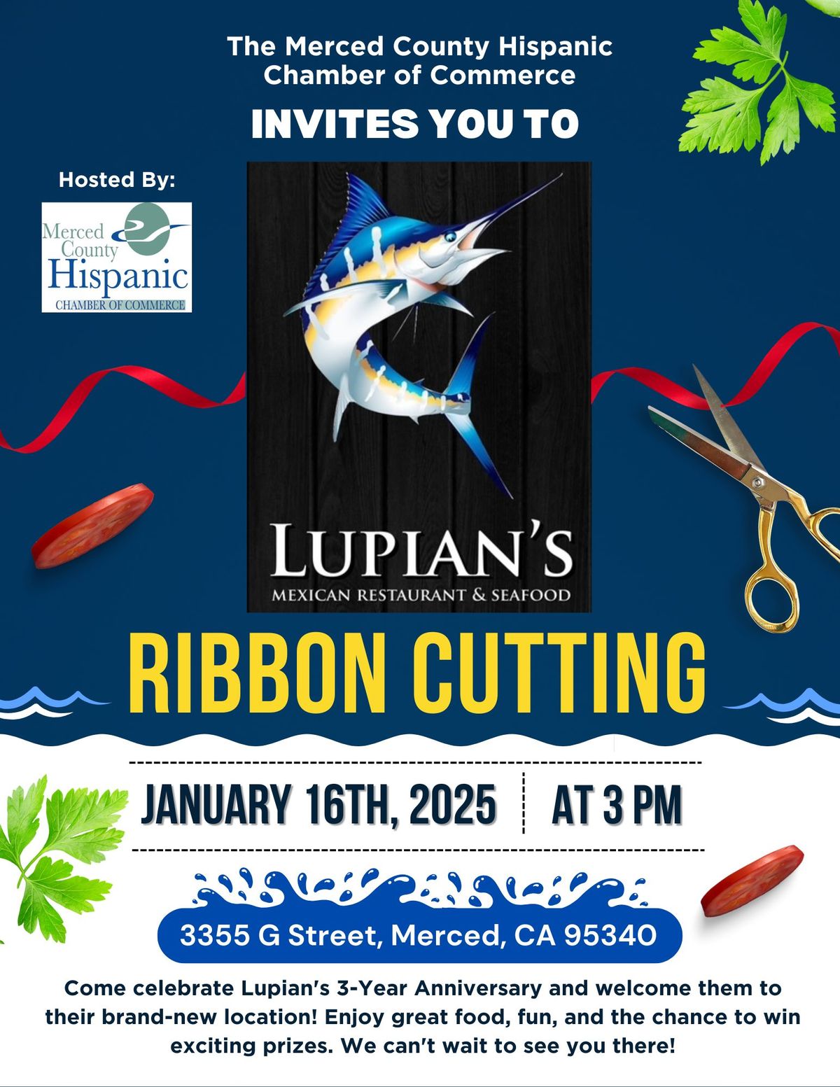 Lupian's Mexican Restaurant & Seafood Ribbon Cutting