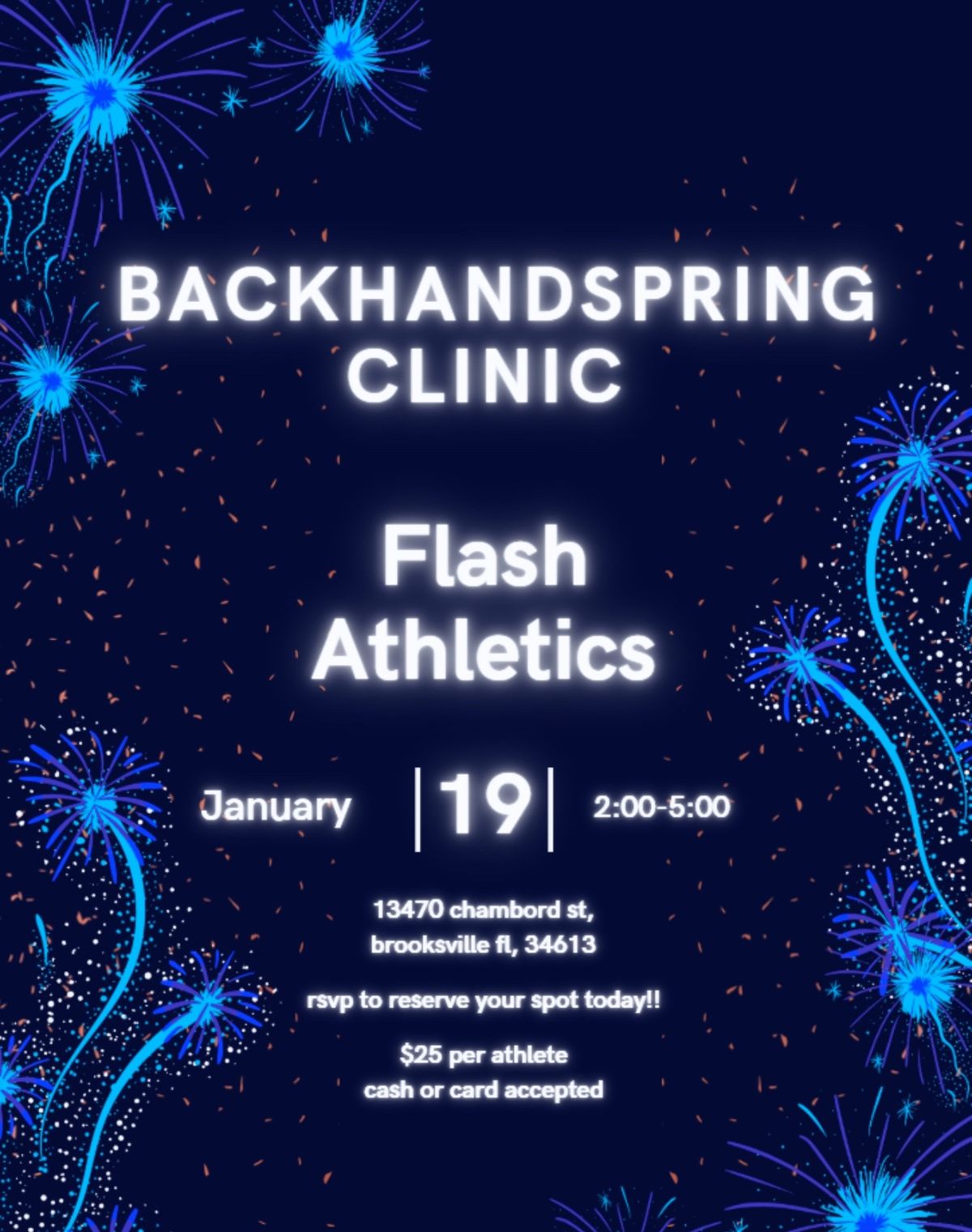 Backhandspring Clinic