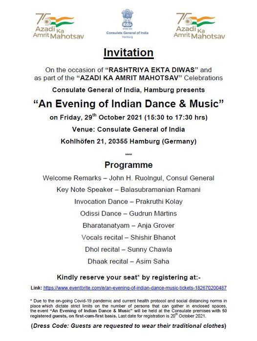 An Evening of Indian Dance & Music