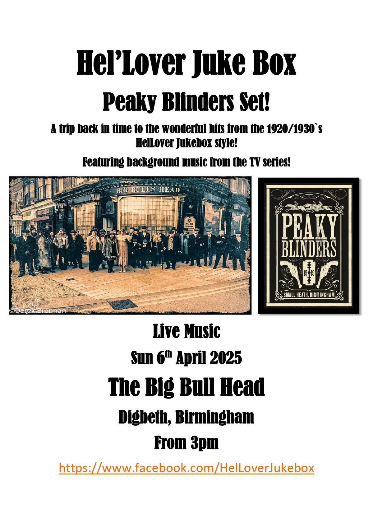 Peaky Blinders 1920\/30`s set at The Big Bulls Head, Digbeth, Birmingham