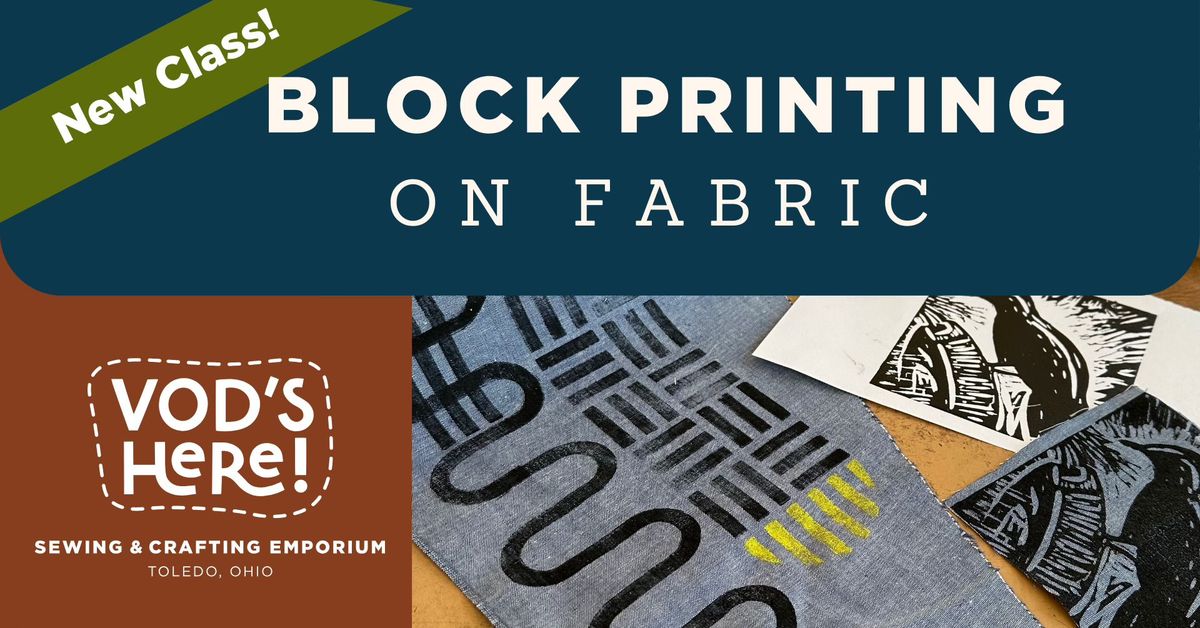 Block Printing on Fabric Workshop