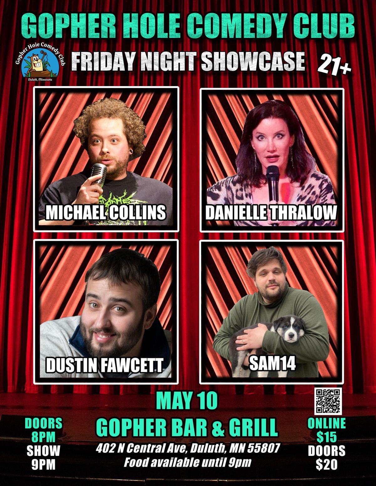 Gopher Hole Comedy Club Friday Night Showcase May 10th