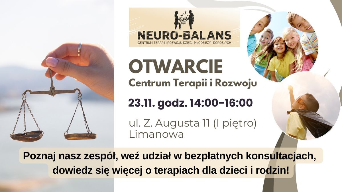 Otwarcie Neuro-Balans \u2013 Nowe Centrum Terapii w Limanowej!