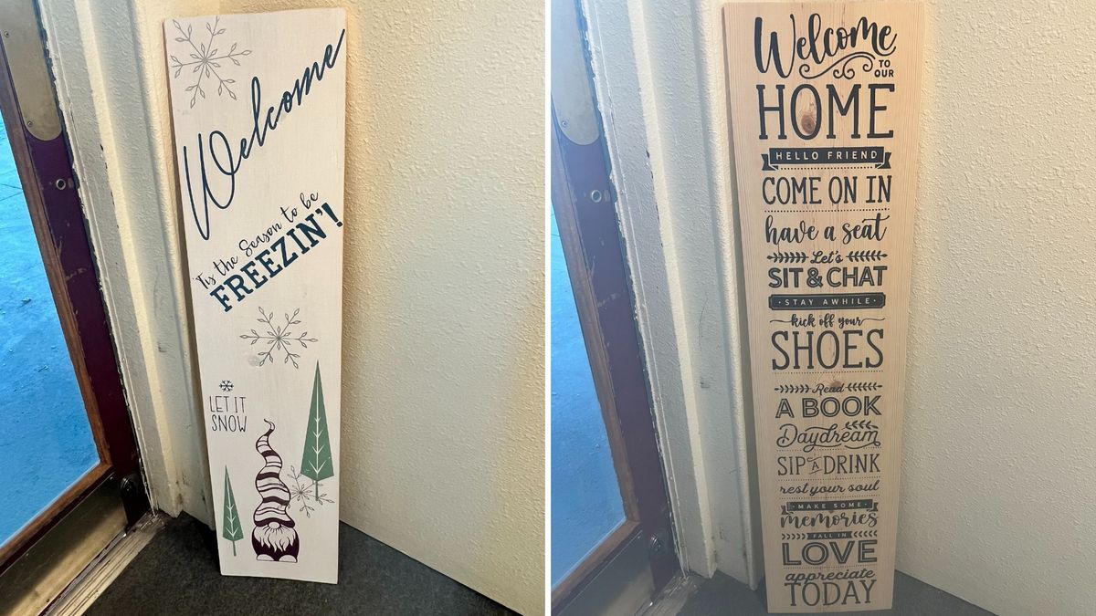 Make & Take Custom Double Sided Leaning Porch Signs