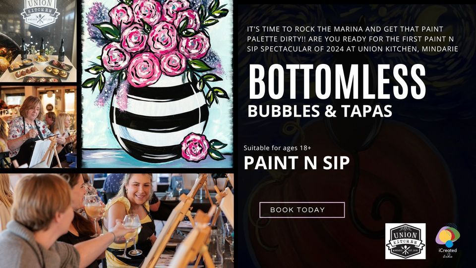 Bottomless Bubbles & Tapas at Union Kitchen - Paint n Sip