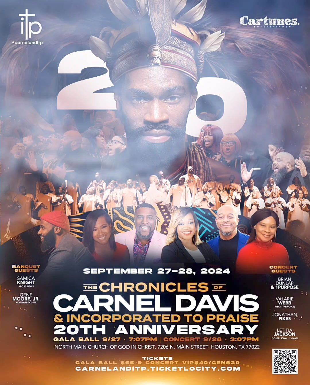 Carnel Davis & Incorporated To Praise 20th Year Anniversary Celebration