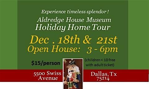 Historic Aldredge House Museum Holiday Home Tour