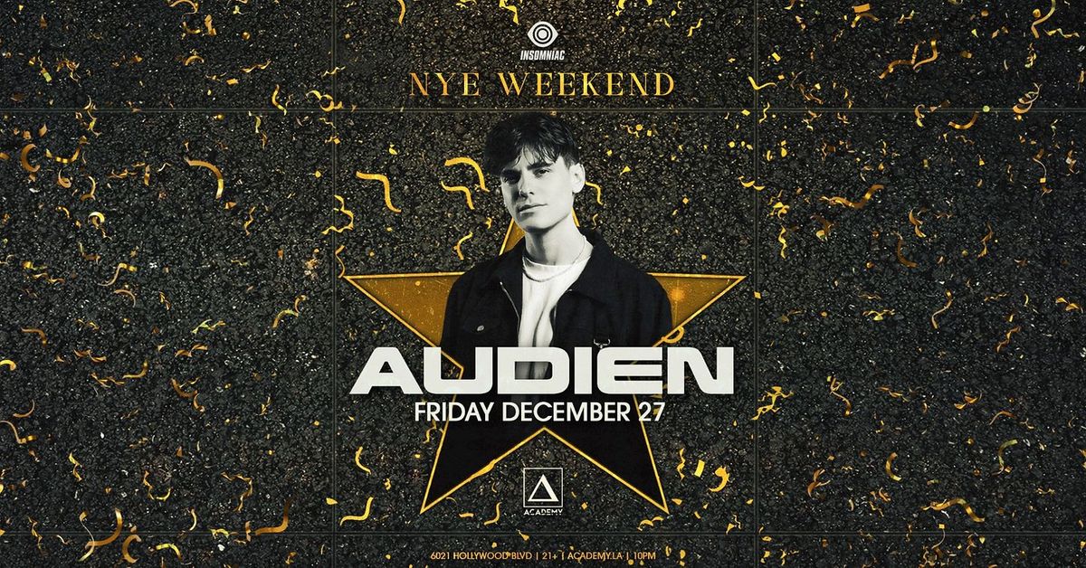 Audien at Academy Nightclub - Los Angeles