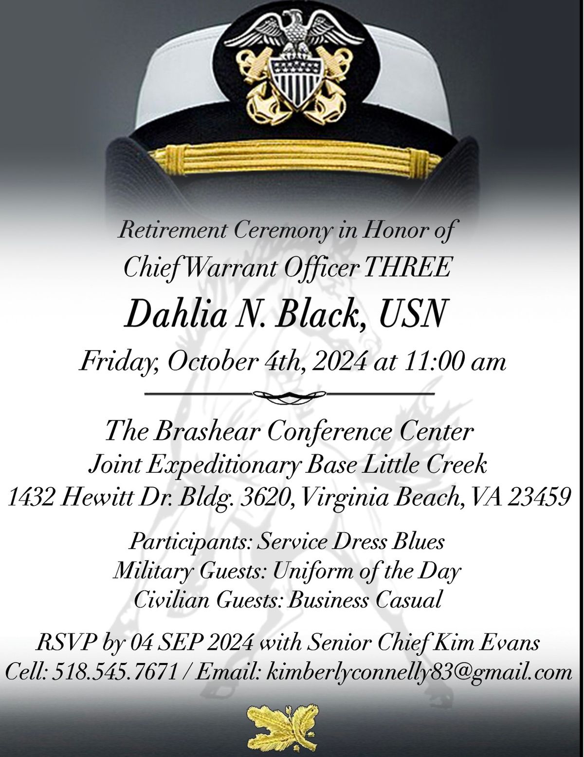 CWO3 Black Retirement Ceremony