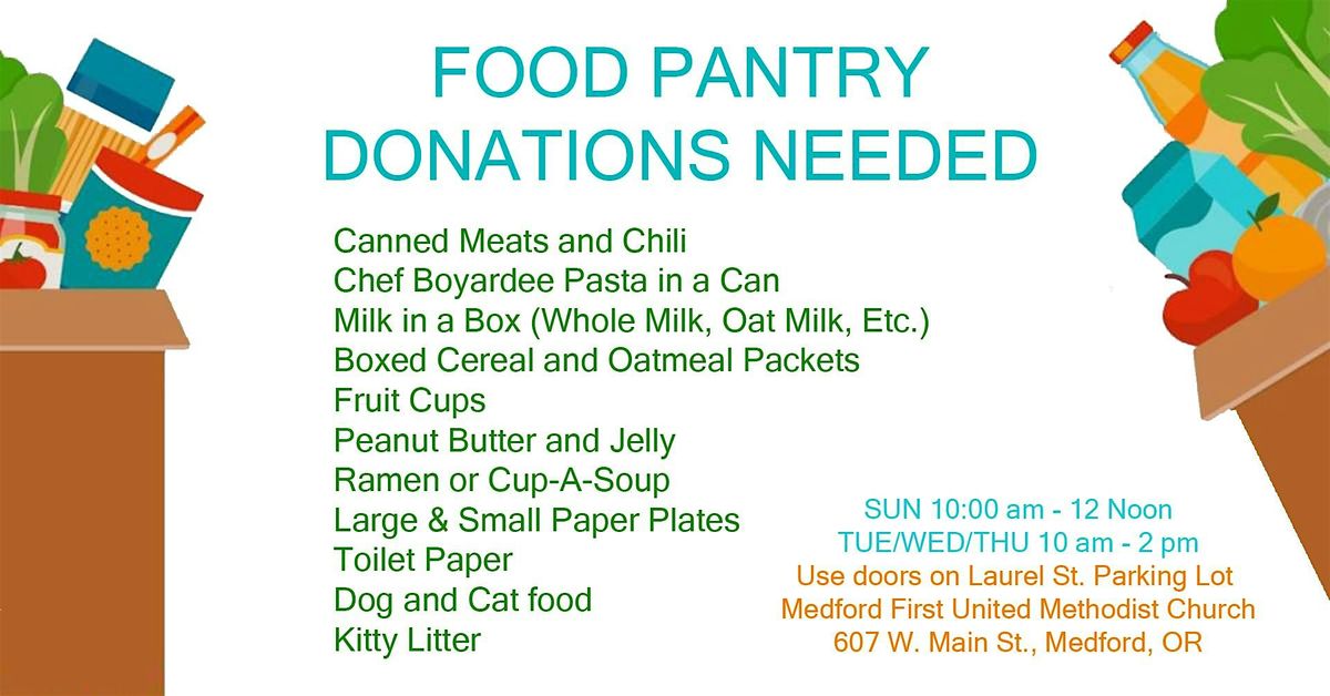 FOOD PANTRY DONATIONS DRIVE - Medford, OR