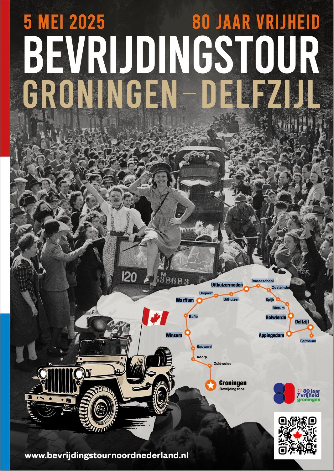 Bevrijdingstour Groningen - Delfzijl