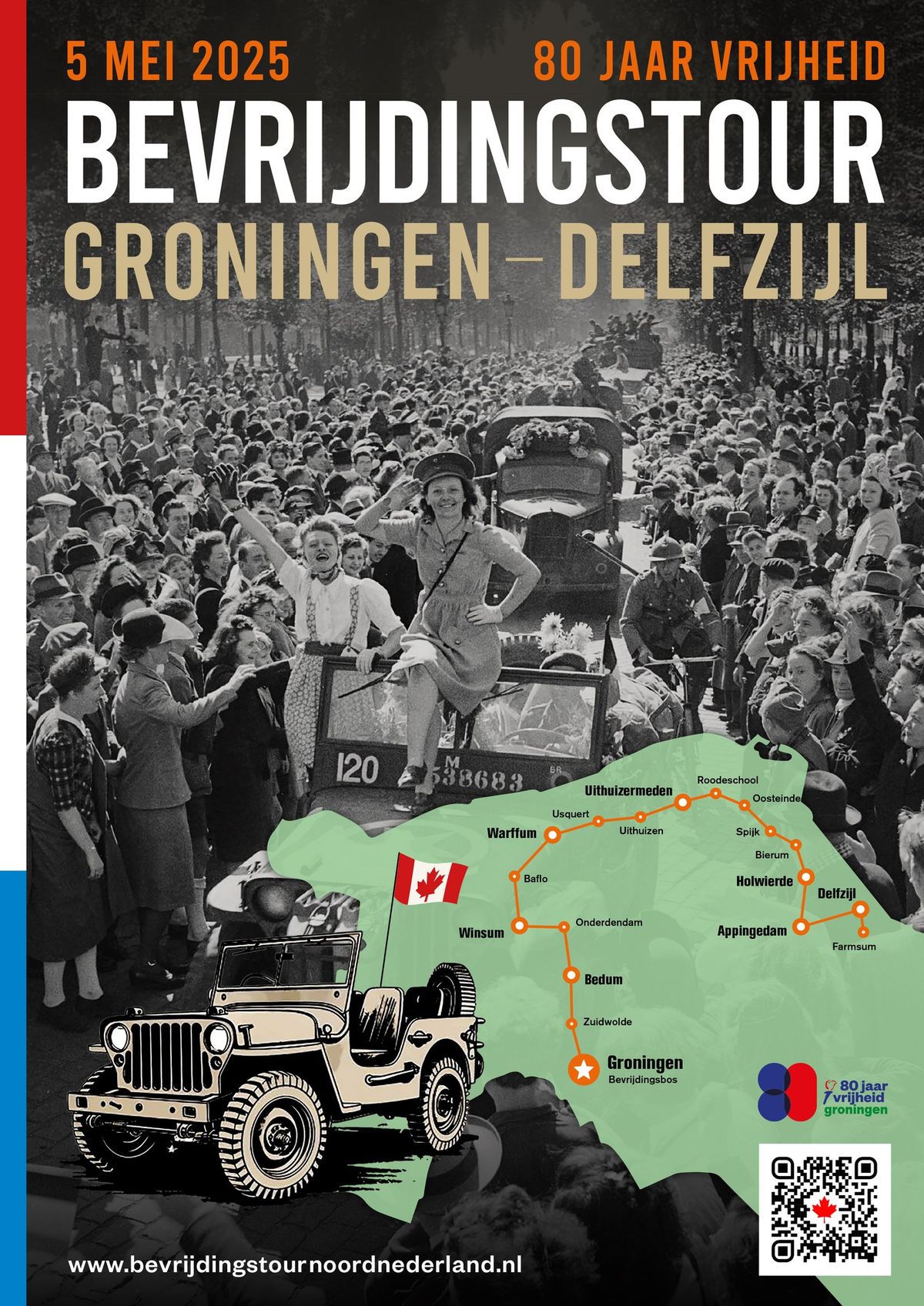 Bevrijdingstour Groningen - Delfzijl