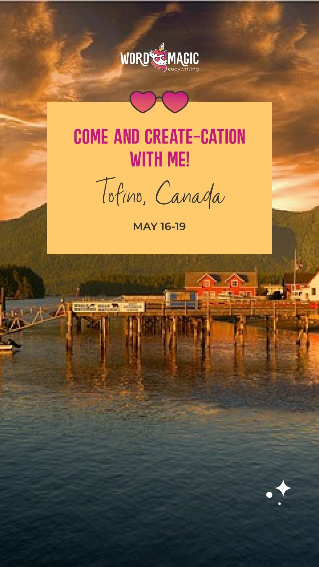 Writers' Retreat & Create-cation in Tofino, BC: May 16-19, 2024